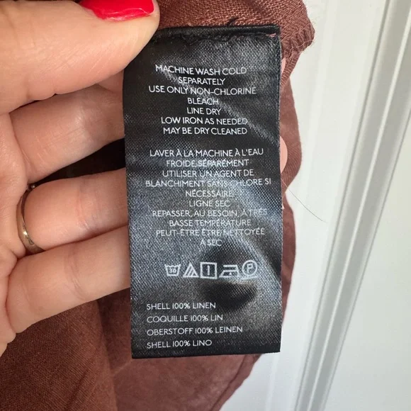 Pilcro Anthropology The Aly Puff Sleeve Linen Edition XS - Picture 8 of 11